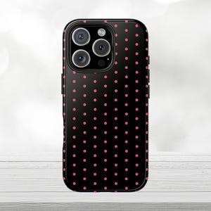 Polka Dot iPhone Case: Boho Print, Impact Resistant