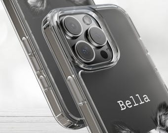 Funda de teléfono personalizada con foto de mascota: Funda para iPhone personalizada con perro y gato