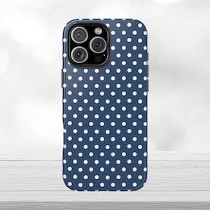 Polka Dot Phone Case: Impact Resistant Cover for iPhone, Galaxy