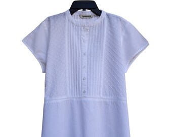Ayurvastram - PIKU Pure Cotton Pleated Pintuck Textured Tunic, Top, Kurti
