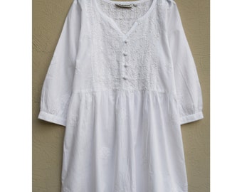 women's embroidered tunic dress