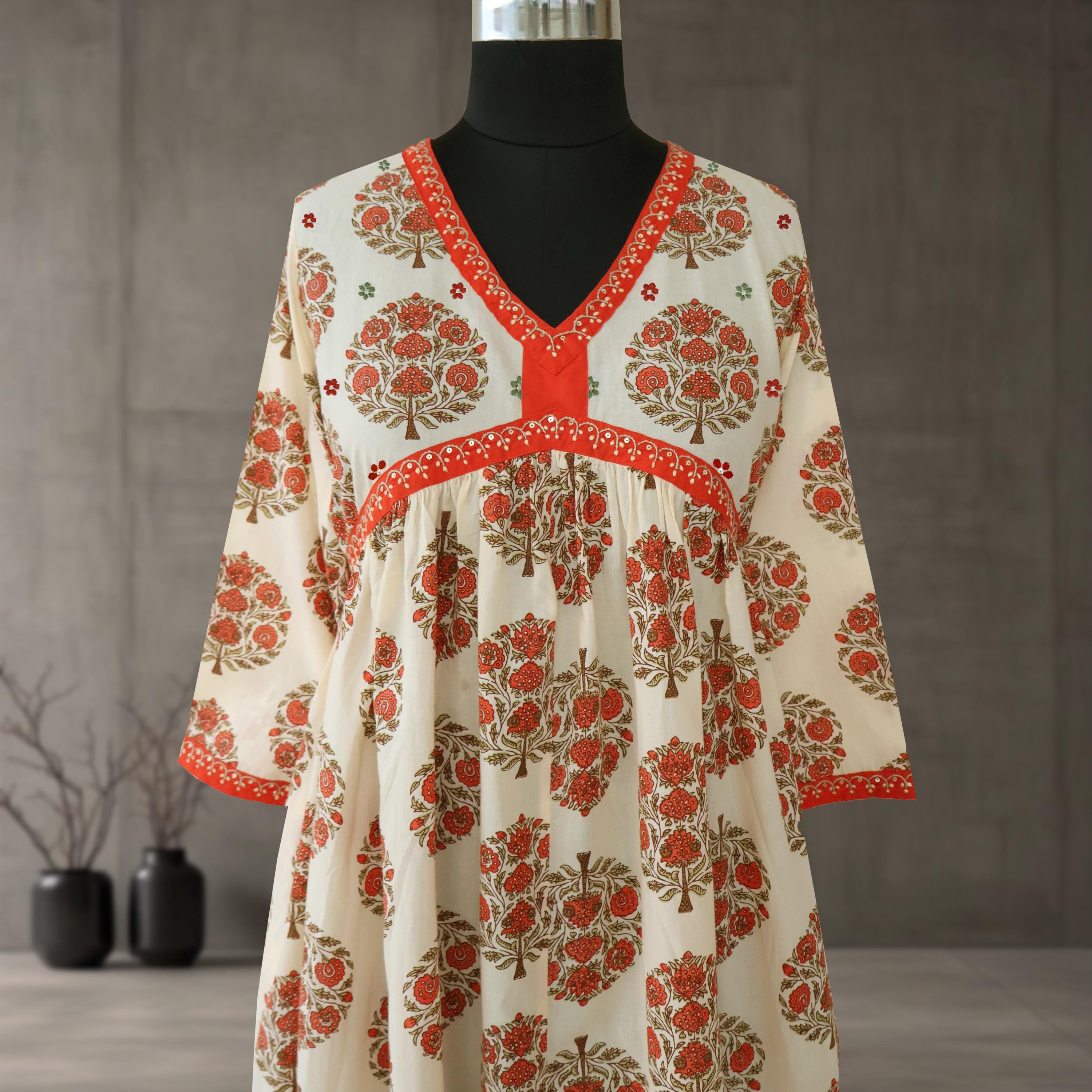 Chikan Dress - Etsy