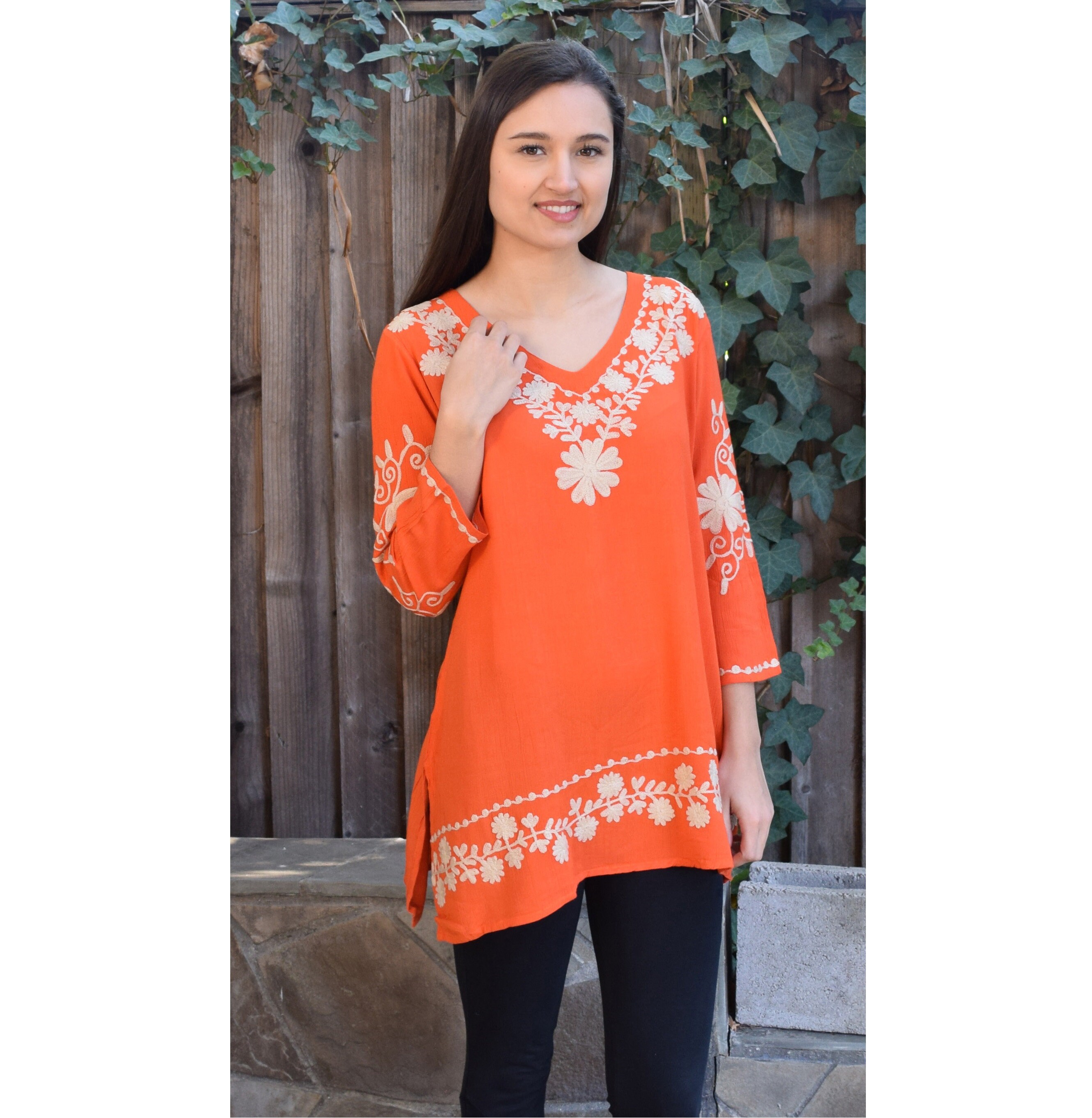 Ayurvastram Nia Rayon Crepe Embroidered 