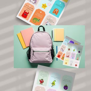 Printable Lunchbox Notes for Kids – 18 Motivational Cards for Snack Time or Backpack – Instant Download PDF