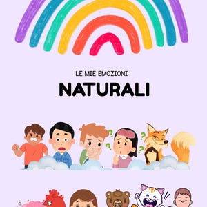 Le Mie Emozioni Naturali – Carte Educative Stampabili per Bambini | Percorso Emotivo PDF Digitale da Stampare.