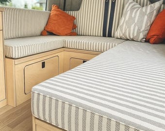 3 Inch Thick Bespoke Cushion Seating, Campervan Bed