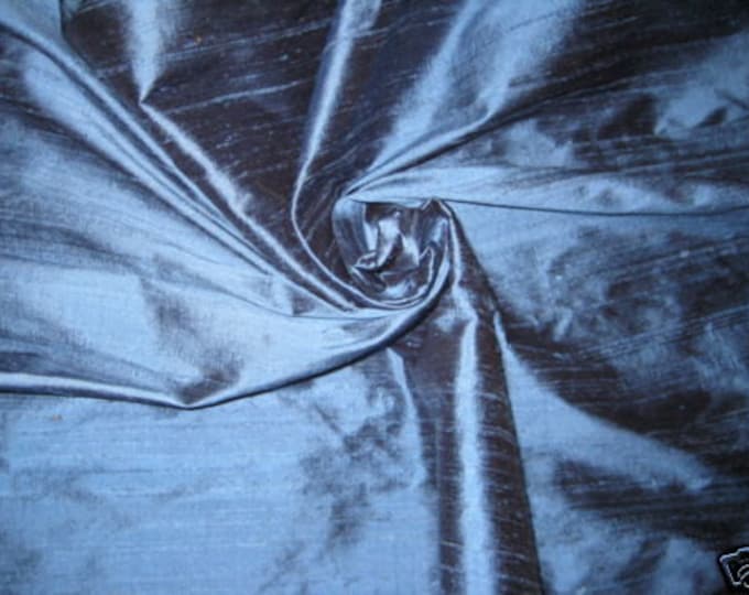 Robin Blue 100/% Fine Silk Dupioni