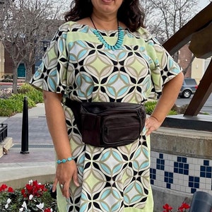 Genuine Leather Brown Fanny pack/ Handmade leather waist bag/ Leather belly bag/ Mother&#39;s day gift for women, fully adjustable strap