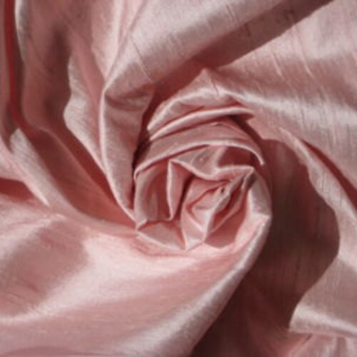 Carmine Rose Pink Dupioni Silk Fabric main image 1