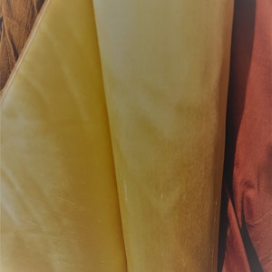 Gold Yellow 100% Shantung silk fabric yardage By the Yard 45&quot; wide SAME DAY SHIPPING