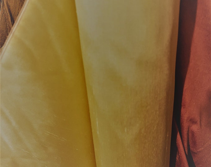 Gold Yellow 100% Shantung silk fabric yardage By the Yard 45" wide SAME DAY SHIPPING