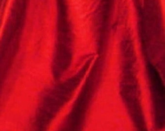 Red black 100% dupioni silk fabric yardage By the Yard *Now 55" wide* FREE USA SHIPPING at 35