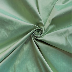 Lime Green Turquoise Blue iridescent 100% Shantung silk fabric yardage By the Yard *Now 55&quot; wide* SAME DAY SHIPPING