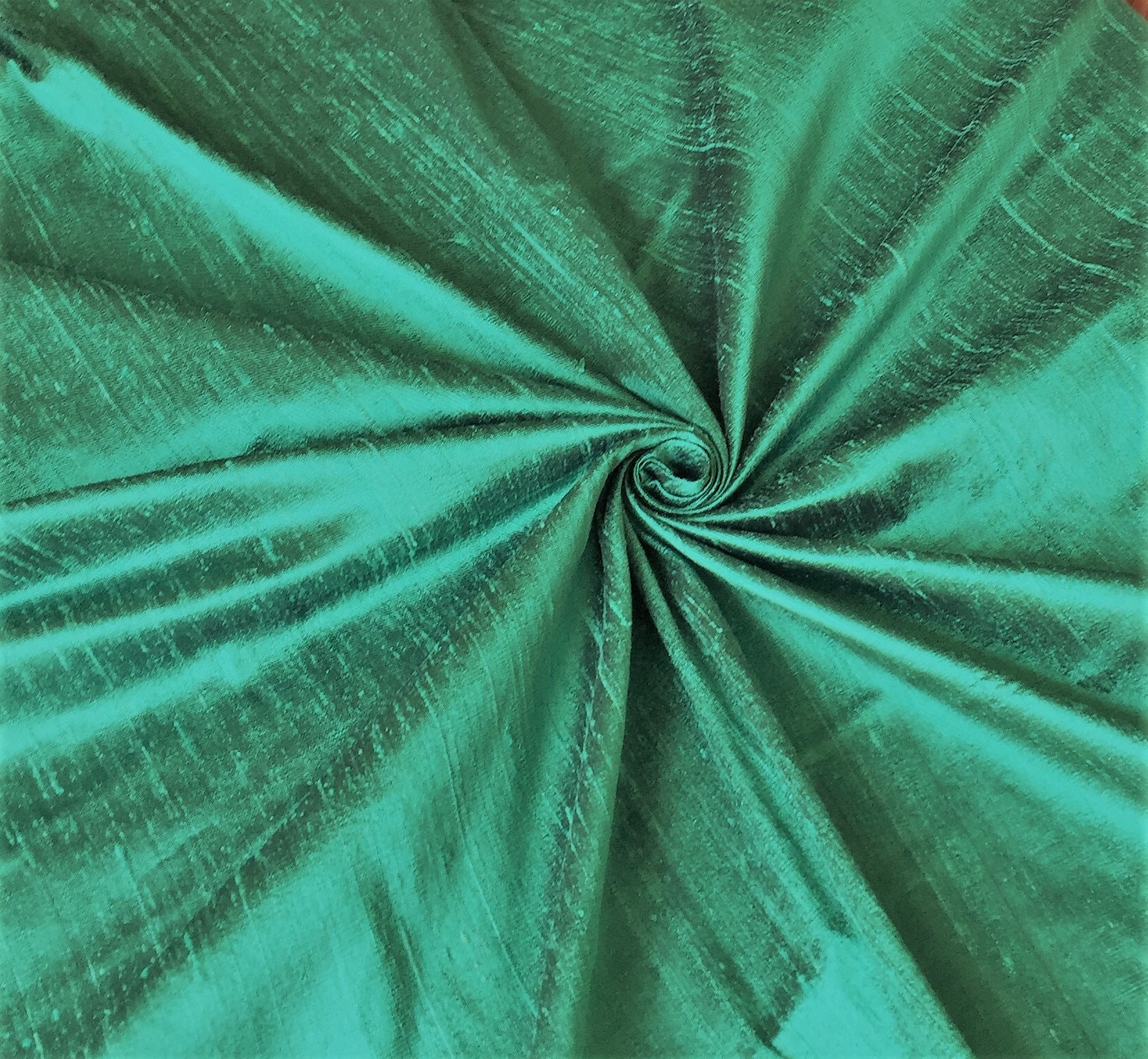 Green 100% dupioni silk fabric yardage By the Yard 45 wide FREE SHIPPING