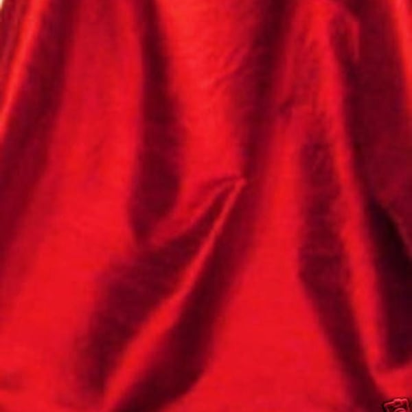 Red Dahlia Dupioni Silk Fabric main image 1