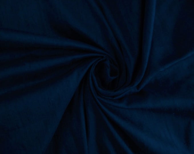 Bright Navy Blue 100% dupioni silk fabric *new color as of May 9* yardage By the Yard *Now 55" wide* SAME DAY SHIPPING