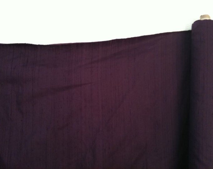 Dark Sapphire Purple 100% dupioni silk fabric yardage By the Yard *Now 55" wide* SAME DAY SHIPPING