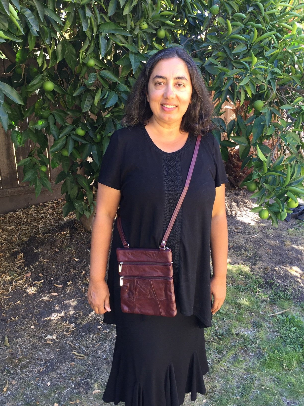 Libby Edelman Vintage Crossbody Purse Handbag Burgundy Velvet Blue White  Flowers - $27 - From Annette