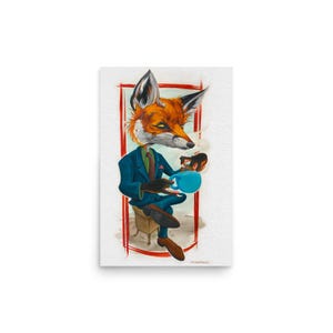Reynard el Zorro - Arte del Café - Póster de Papel Grueso de 30x45 cm