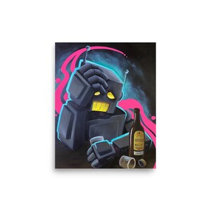 Reboot - Sad Robot Poster on Thick Paper