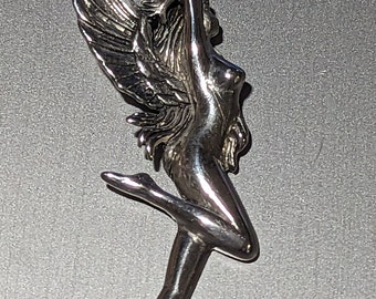 Art Nouveau Style Feennymphe Sterling Silber Anhänger