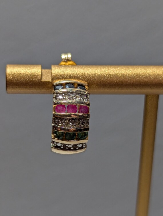 Ross Simons Gemstone Earrings: 18k Gold Over Ster… - image 6