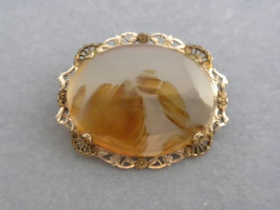 vintage silver925× Moss agate ブローチ Sdc4903defe1249f0b5e6be3bff75e