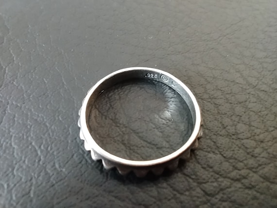 Shube Sterling Silver Stackable Ring-Vintage Stac… - image 5