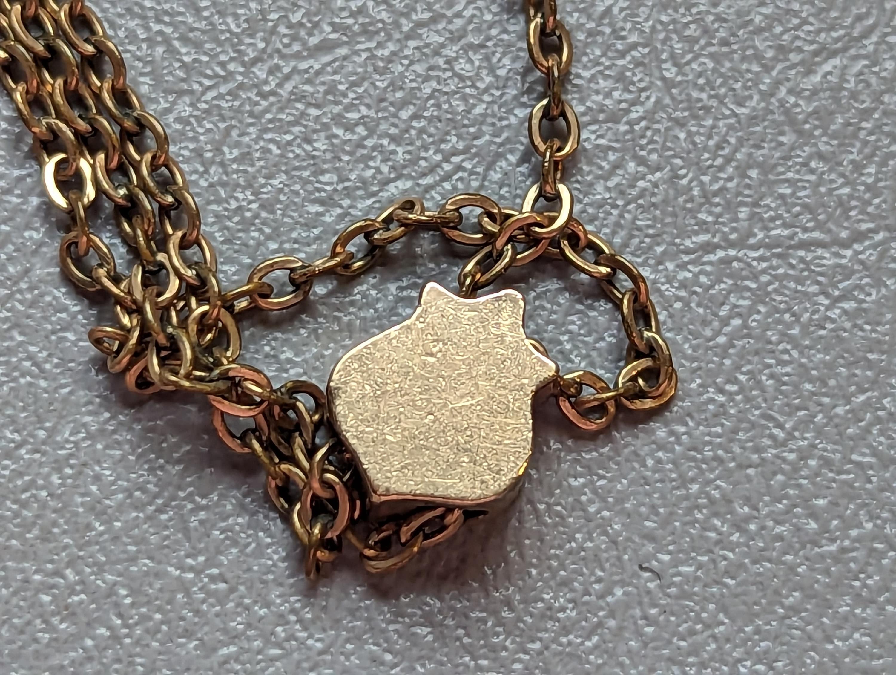 【HYERES LOR】Petit Lor Silhouette Antique Chain Necklace Sabina Diamond Slide Lorgnette Chain | Stone Cooper