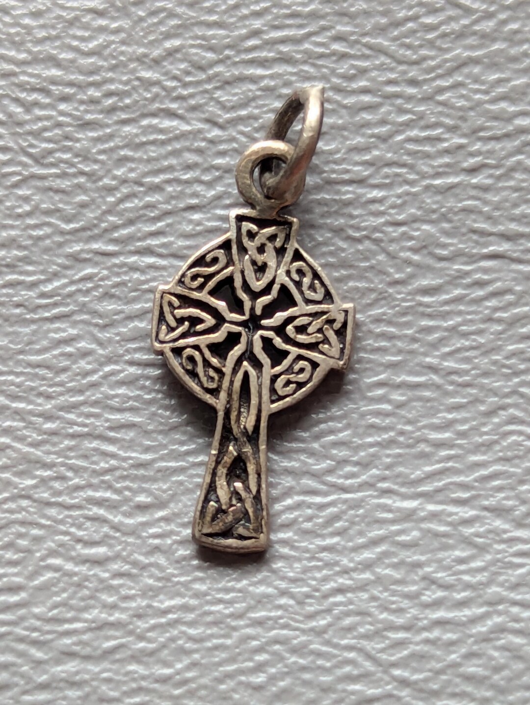 Vintage Sterling Silver Celtic Cross Charm Pendant - Religious Jewelry ...