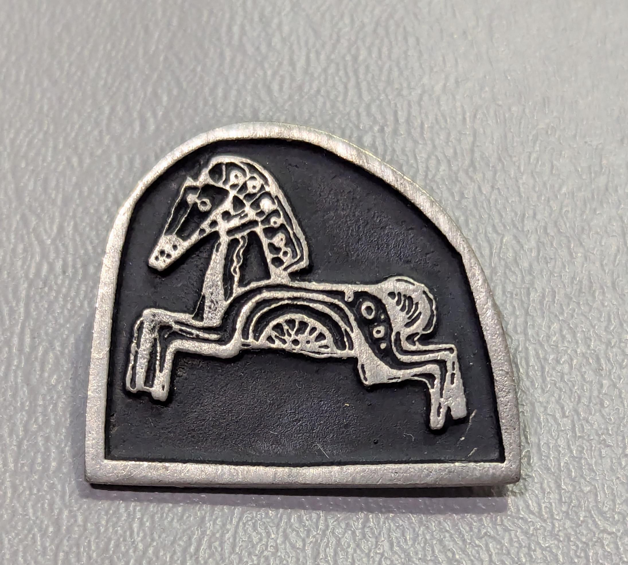 Vintage Alice Warder Seely Pewter Horse Pin: Mid-century Modern