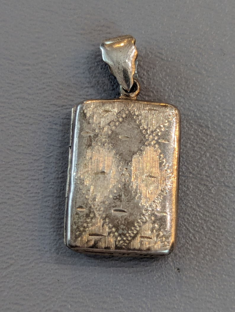 Vintage plata de ley libro imagen medallón-regalos para ella-925 colgante de joyería fina imagen 6