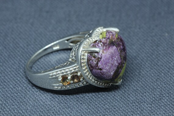 Chuck Clemency Ring-STS Ruby Zoisite & Smoky Quar… - image 5