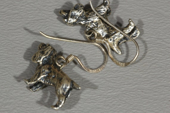 Orecchini a bottone in argento sterling a forma di muso di cane (non restituibili) - Italia