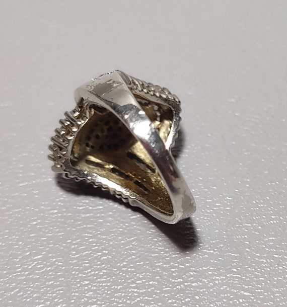 Diamond Cocktail Ring CISS-Designer Signed Fine S… - image 5