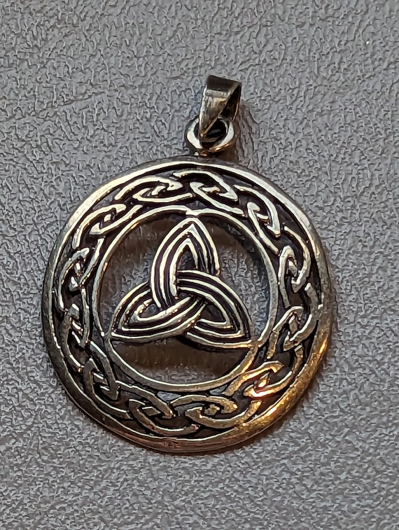 Celtic Sterling Silver 925 Pendant-Vintage Sterlin