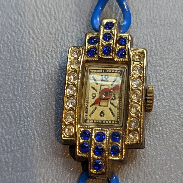 Art Deco German Ladies Watch-Antique Rare Pre WWII Germany Watch-Gold Filled Watch