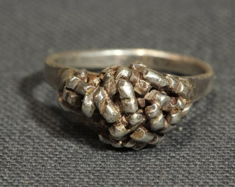 Brutalist Sterling Silver Ring