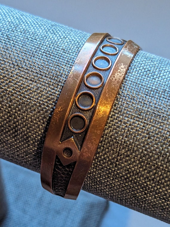 Vintage solid cheap copper bracelet