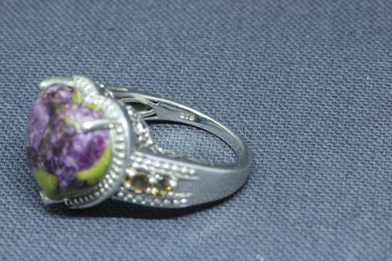 Chuck Clemency Ring-STS Ruby Zoisite & Smoky Quar… - image 2