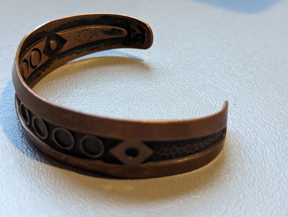 Bell Trading Company Copper Cuff Bracelet-Vintage… - image 3