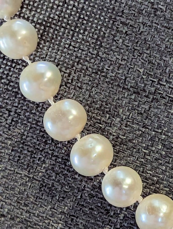 Vintage 7mm Freshwater Pearl Single Strand Neckla… - image 5