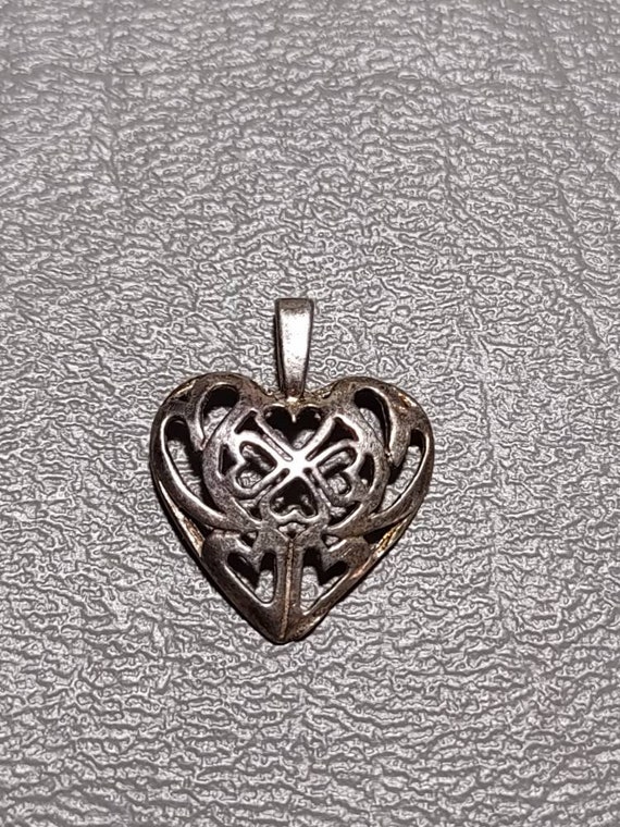 Sterling Silver Modernist Cross Pendant-925 Fine … - image 2