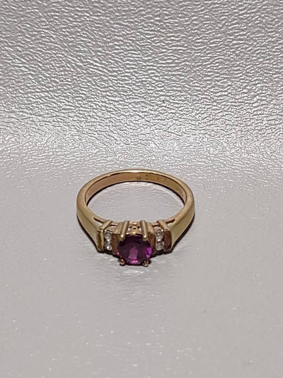 STS Karis Amethyst CZ Ring-Size 9 Ladies Cocktail… - image 6