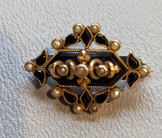 Victorian mourning deals pin