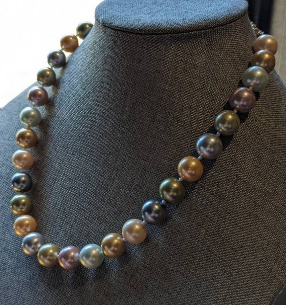 Kenneth Jay Lane Necklace-KJL Faux Pastel Large P… - image 2