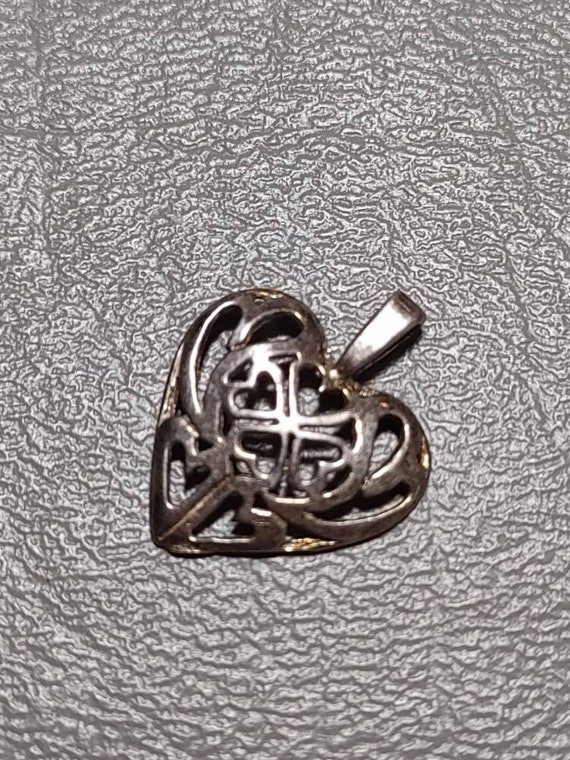 Sterling Silver Modernist Cross Pendant-925 Fine … - image 4