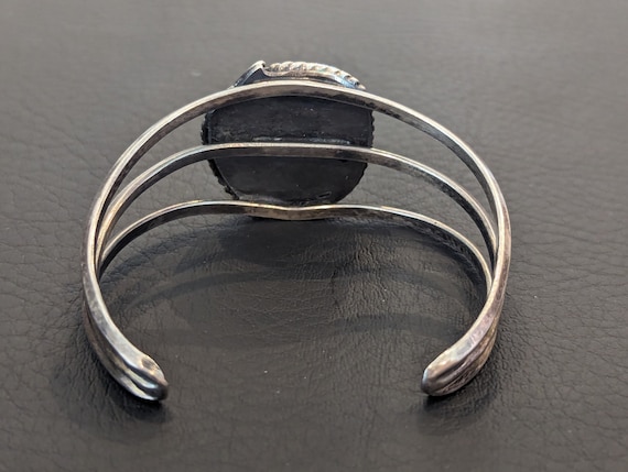 Navajo Sterling Silver & Royston Turquoise Cuff Bracelet-vintage