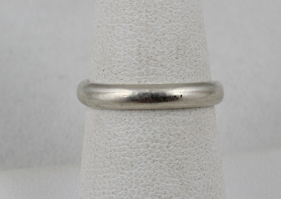 Sterling Silver Ring Wedding Band Estate