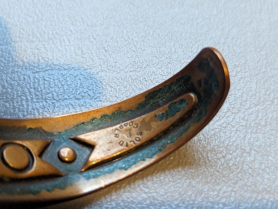 Bell Trading Company Copper Cuff Bracelet-Vintage… - image 4